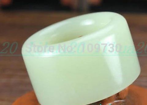 hj0032 100% hetian Jade Jadeite Archers Thumb Ring Milky White Chinese men's A grade | Украшения и аксессуары