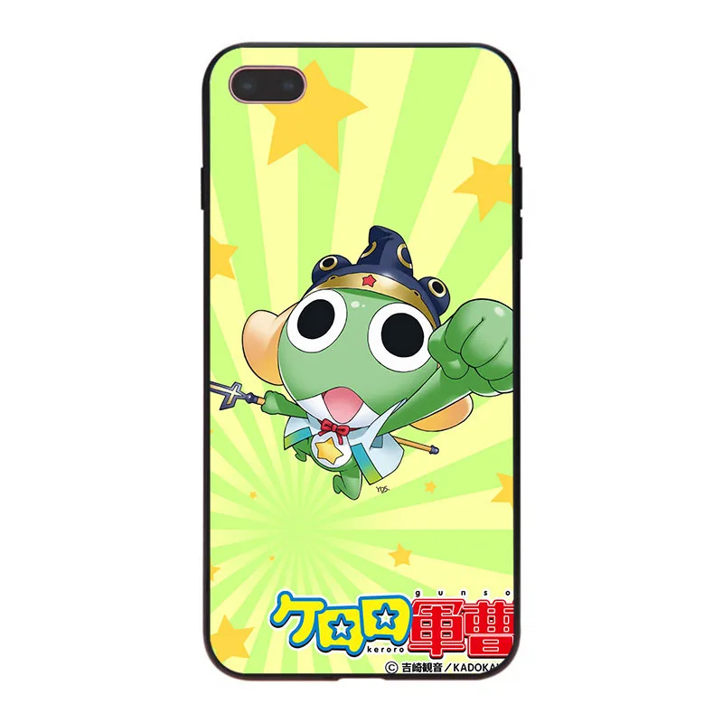 MaiYaCa Sergeant Keroro милые мягкие аксессуары для телефонов чехол Apple iPhone 8 7 6 6S Plus X 5 5S SE 5C |