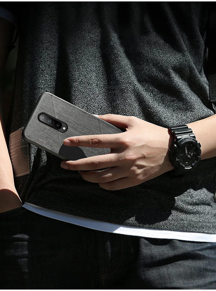 Для oneplus 7 pro чехол противоударный задняя крышка 1+ 7 pu кожаный бизнес защитный чехол s coque MOFi one plus 7 Чехол