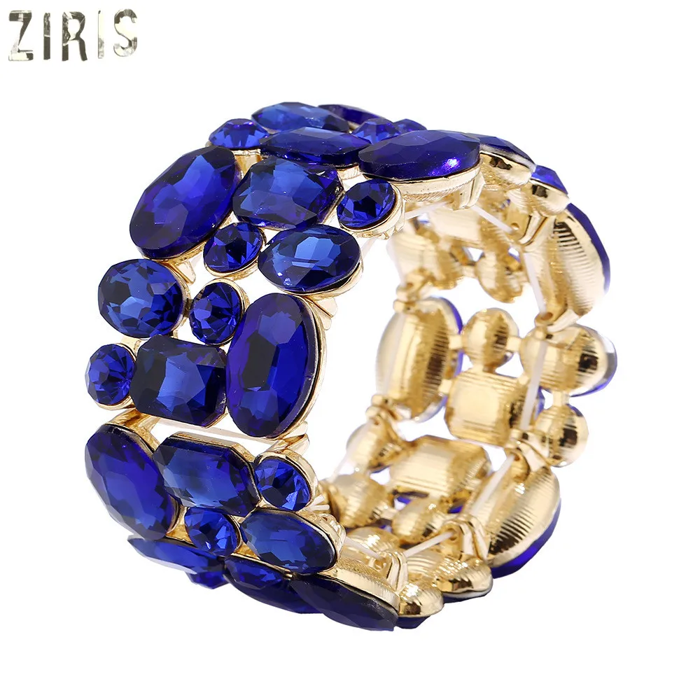 Женский браслет ZIRIS широкий эластичный в европейском и американском стиле|wide