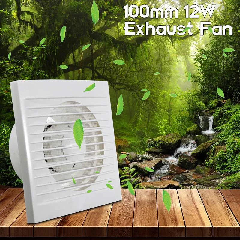 Настенный мини вентилятор для ванной кухни туалета 220 В 100x100 мм 12 Вт|exhaust fan|fan fanwall
