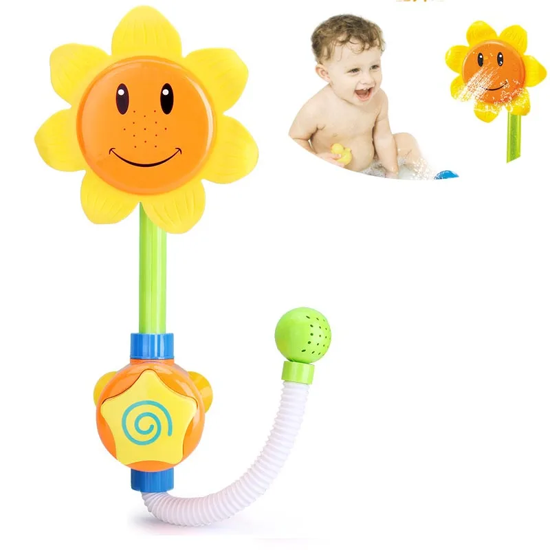 

Детские игрушки для ванной, забавные водные игры, игрушки для ванны, смеситель для душа Подсолнух распылитель воды, игрушки для детей, подар...