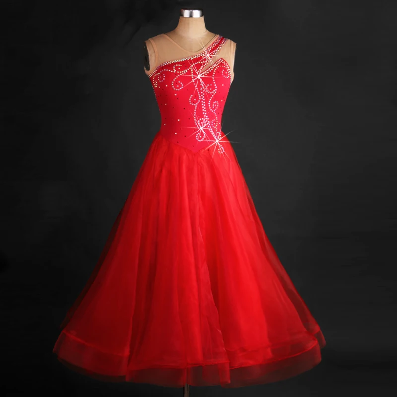 2017 эксклюзивная юбка для бальных танцев без рукавов со стразами новая игр