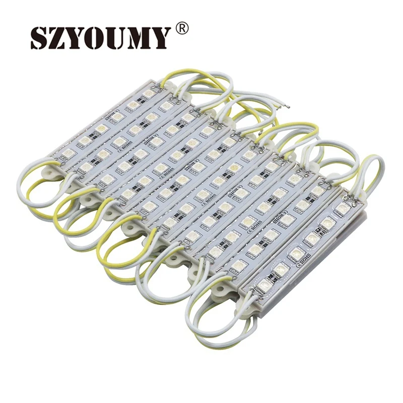 SZYOUMY 200 шт./лот 5050 6 светодиодный модуль освещения DC12V водонепроницаемые