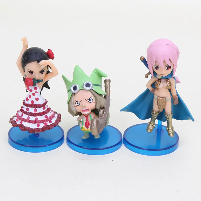 Экшн фигурки аниме One Piece Q Version Dressrosa Luffy Chopper Rebecca zoro Brook из ПВХ коллекционная