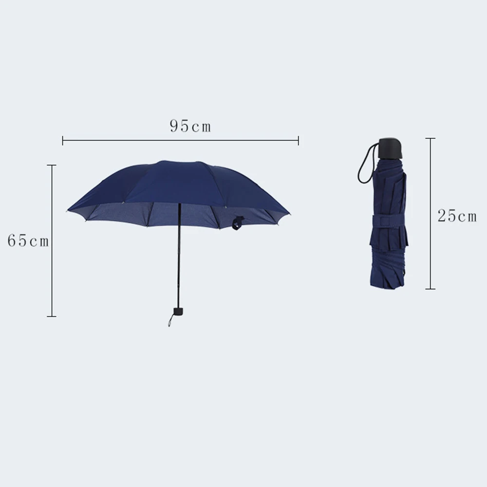 Small Fresh Golden Feather Folding Thickened Black Rubber Umbrella Rain Women for Men Sun Gear Parasol | Дом и сад