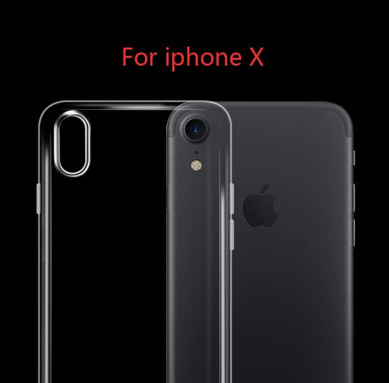 Высококачественный чехол из ТПУ для IPhone X XS XR MAX прозрачные мягкие чехлы iphone 5