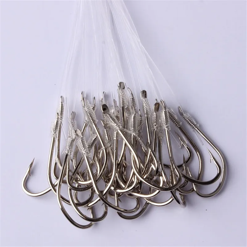 20 шт. Кривошипные приманки для рыбы крючки червячный джиг Проволочная леска