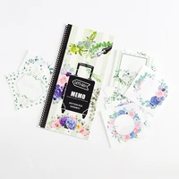 1 pack garland weather geometry abstract painting dialog schedules grid dot memo pad school supply student stationery