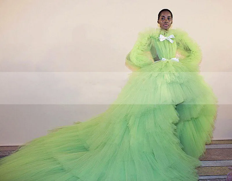 Винтажное вечернее платье больших размеров пышное зеленое элегантное для