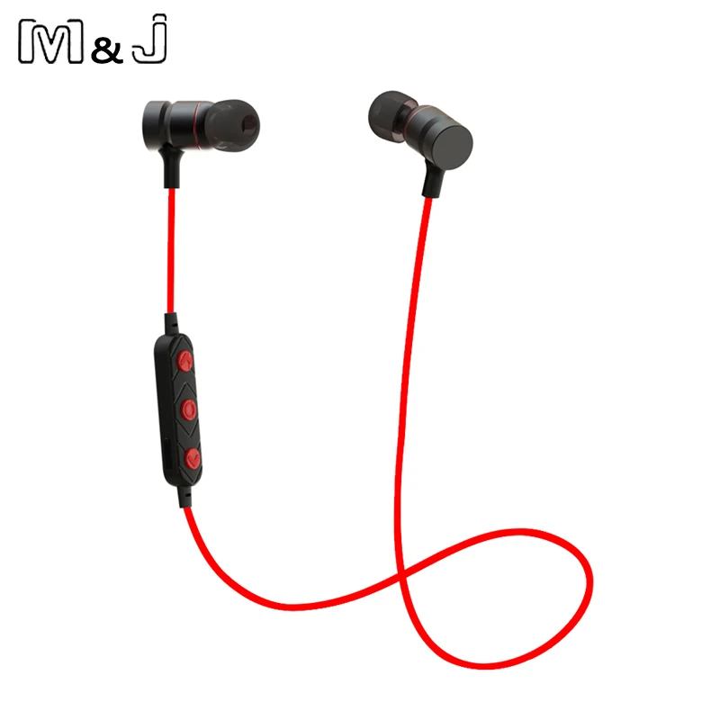 M & J HT9 Bluetooth наушники спортивные беговые с микрофоном беспроводные бас гарнитура