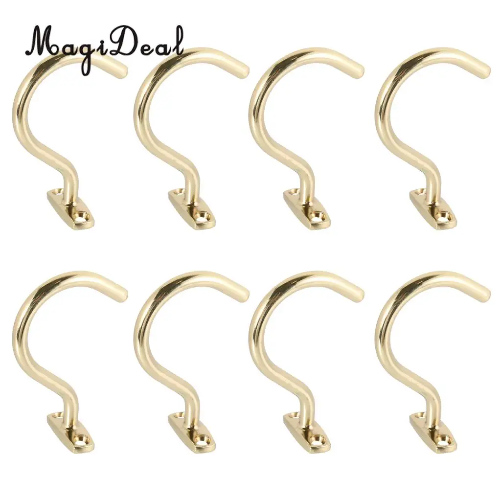 

MagiDeal 8 Pieces Snooker Billiard Table Cue Brass Hook to Hold Bridge Stick Pool Cue