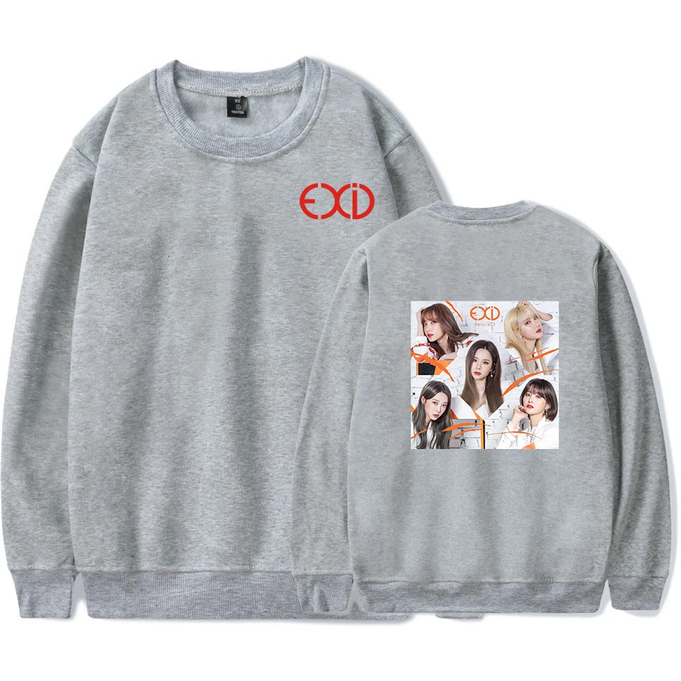 2019 Новый 2D принт KPOP EXID альбом полнолуние Свитера с круглым вырезом в стиле