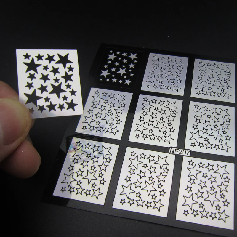 1 шт. многоцелевой штамповочный дизайн ногтей полый шаблон трафареты для