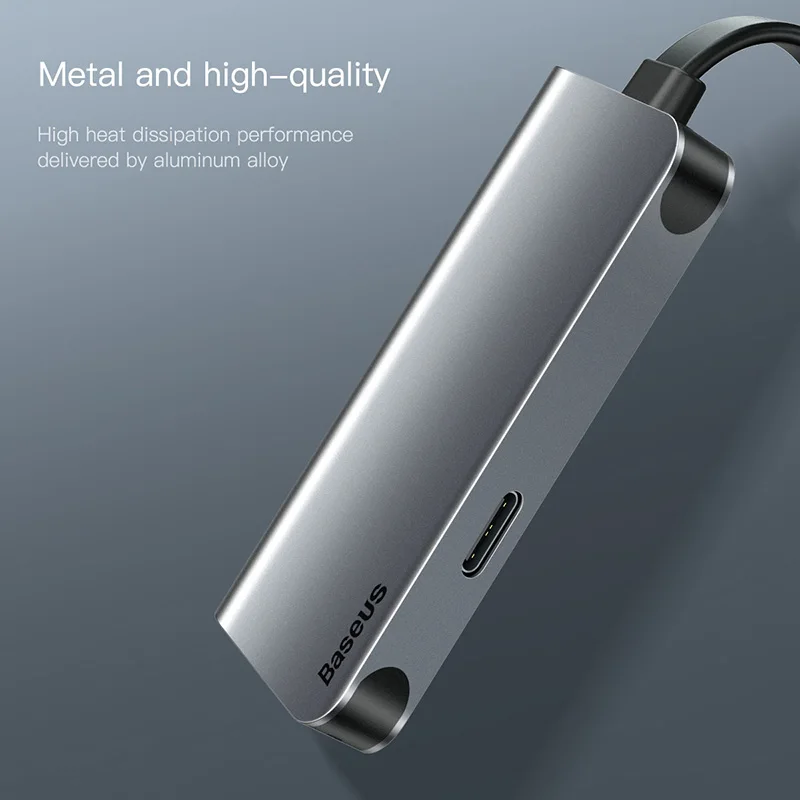 Baseus 2 в 1 usb type C 3 0 hub для типа до 4 HDMI + PD 60 W flash charger OTG конвертер совместимых устройств