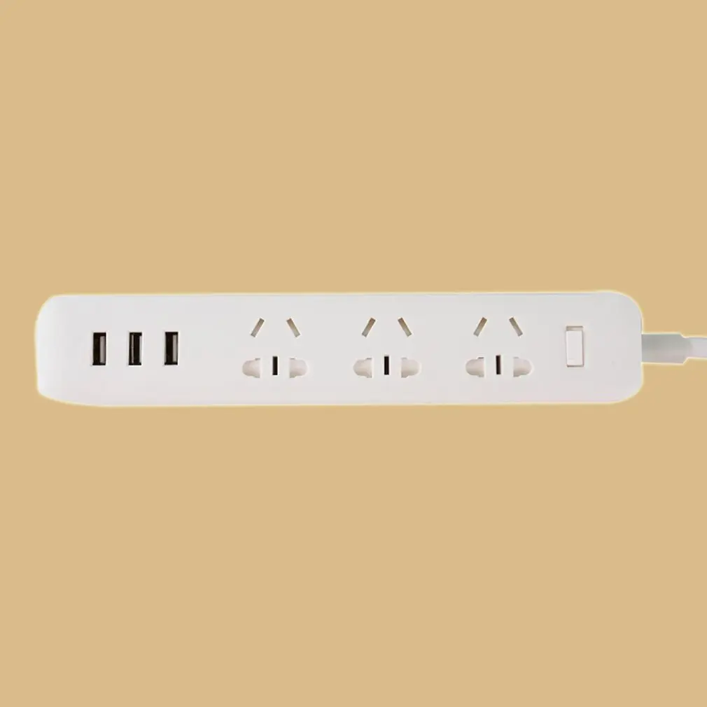 New Version Smart Adapter With 3 USB Charging Ports For Phone Computer Portable Platooninsert 6 Plug Socket | Обустройство дома