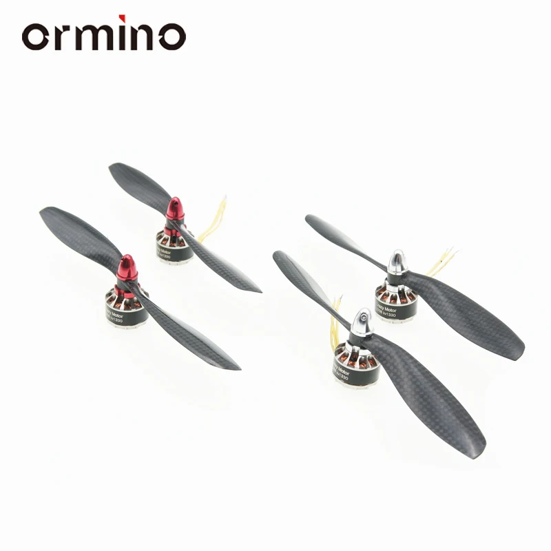 Ormino 1 комплект 2208 kv1330 бесщеточный двигатель CW CCW 8045 карбоновое волокно пропеллер RC