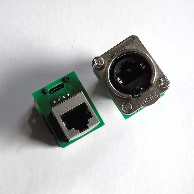 50 шт./лот NE8FDP соединители шасси therCON Ethercon RJ45 Feedthru D Series монтажный разъем для
