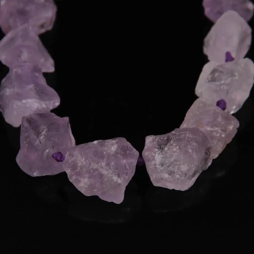 purple 8 камней выбор, грубая Радуга Кристаллы самородки кварцевые точки бусины, авантюрин, тигровый глаз ломтик свитер с бисером кулон ожерелье - Цвет: purple