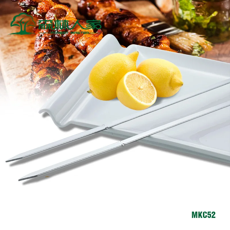 10 шт. металлические палочки для барбекю 20 5 дюйма/52 см|shish kabob stick|steel skewersstainless steel
