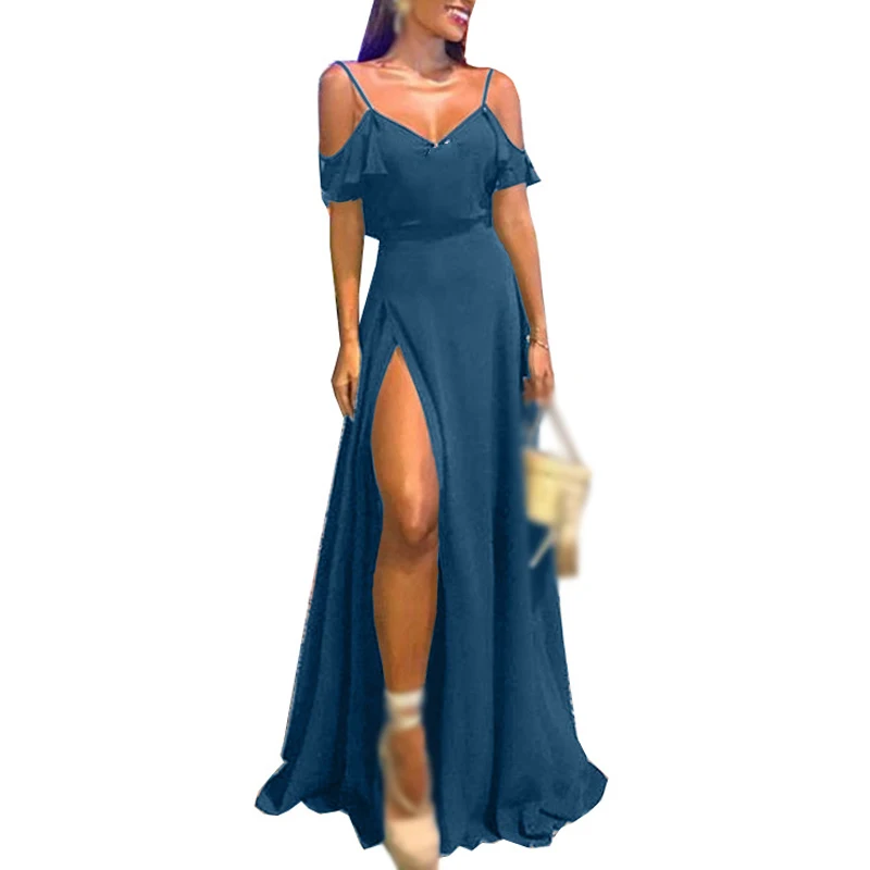 Женское платье на выпускной летнее однотонное Формальное модное вечернее