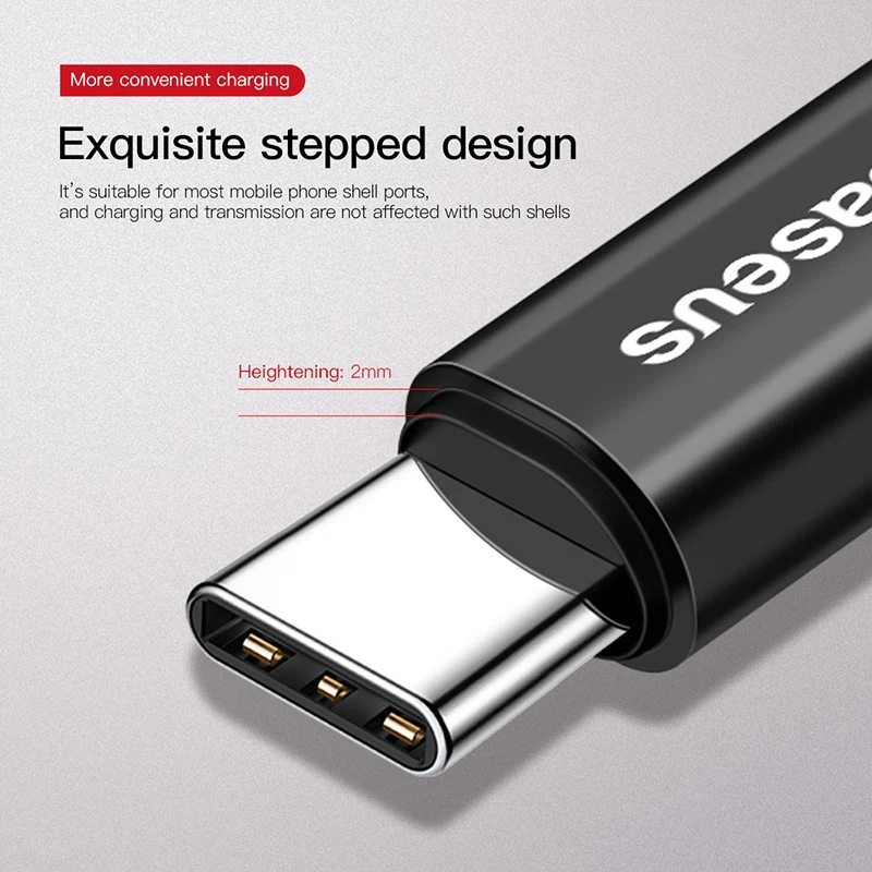 Usb-кабель Baseus Весна type-C для huawei mate 20 Pro Xiaomi Mix 3 One Plus 6t 6 5 гибкий usb-кабель для быстрой зарядки 2A