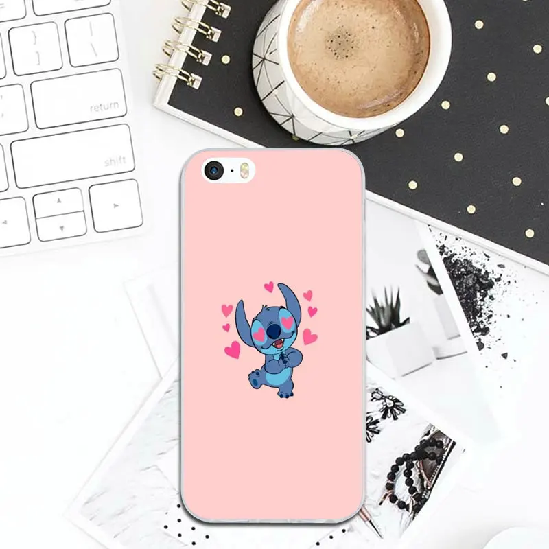 Mobile Phone Accessories Case for iPhone 8 7 6 6S Plus X XR XS Max 5 5S SE 5C 4S 4 Bags Hot Lilo and Stitch Ohana Sweety |