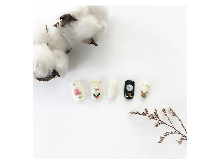 suatelier winter love clear PET cute adhesive stickers scrapbooking nail phone planner decoration snowflake flag design