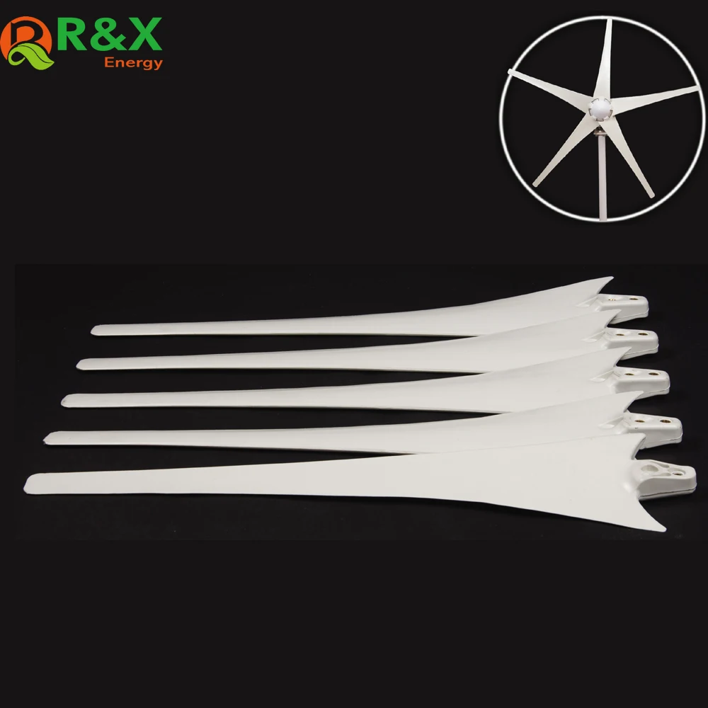 

600mm/650mm Wind Blade for 400W Accessories Power Energy Wind Turbine White Color Nylon Fber Blade