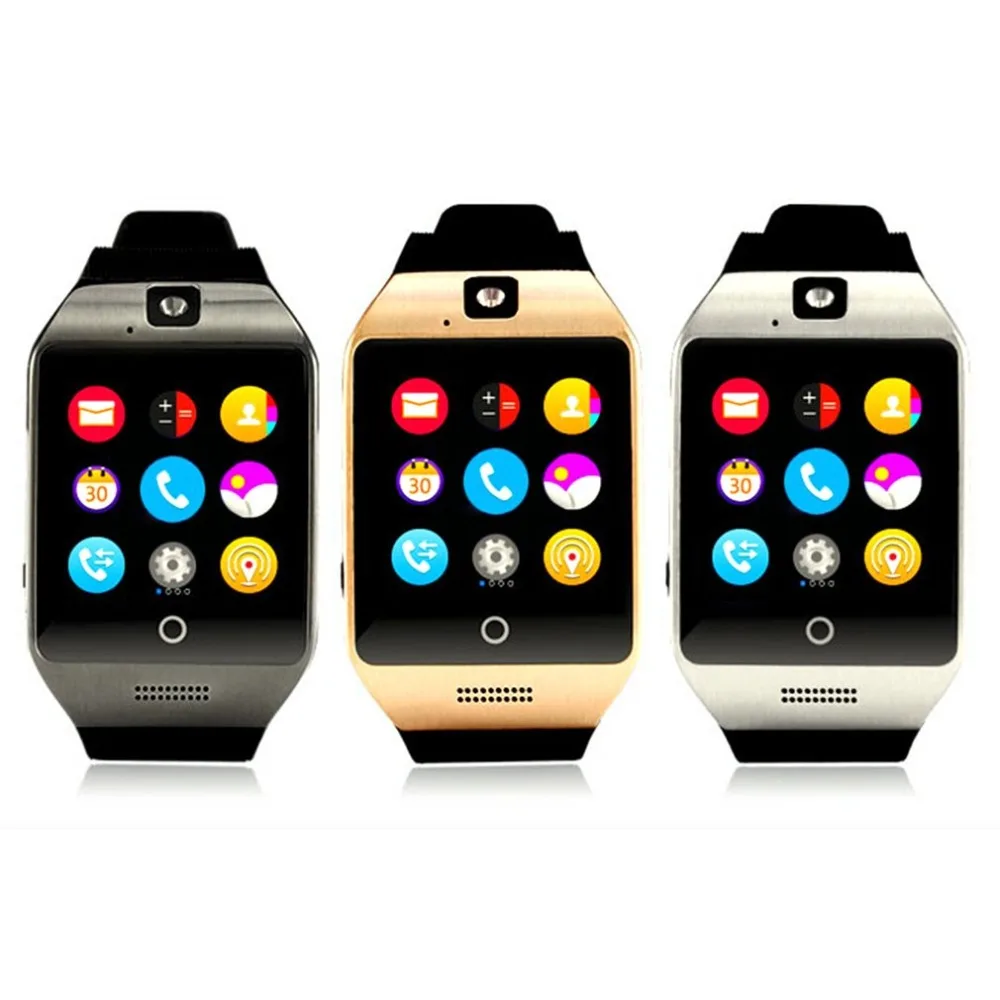 Q18 Смарт часы с Сенсорный экран Камера Поддержка TF Bluetooth Smartwatch для Android IOS