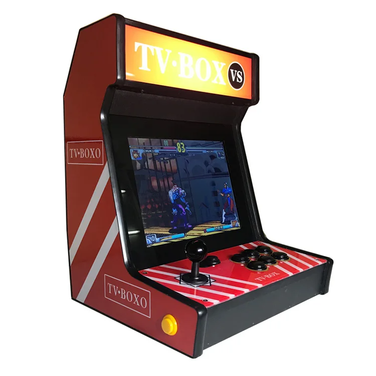 12 дюймов мини настольный домашний аркадная игра машина каркаса игровая консоль с сенсорным экраном рокер консоли с монетоприемником