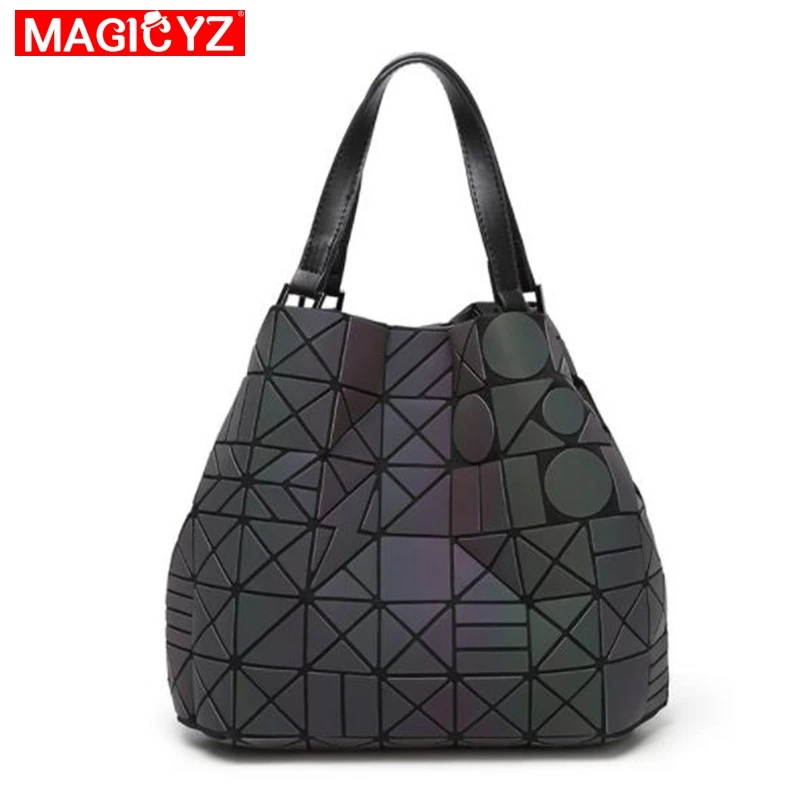 Женская голографическая сумка-ведро модная повседневная сумка-мессенджер