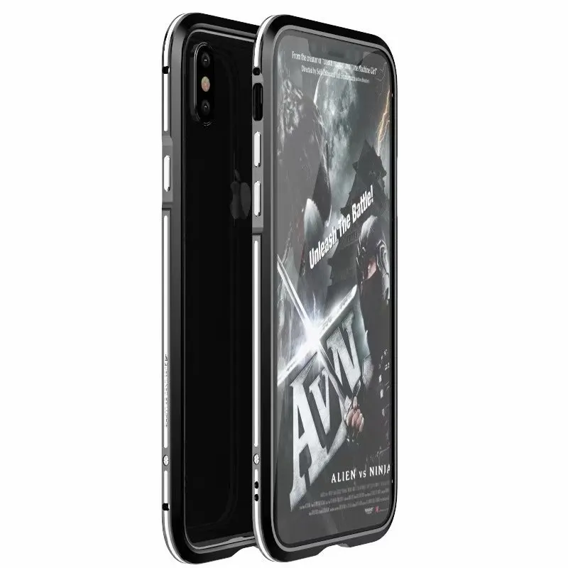 Luphie металлический бампер чехол для iPhone XS MAX XR Роскошная алюминиевая рама Гибридный противоударный чехол для iPhone 8 7 Plus Funda Coque