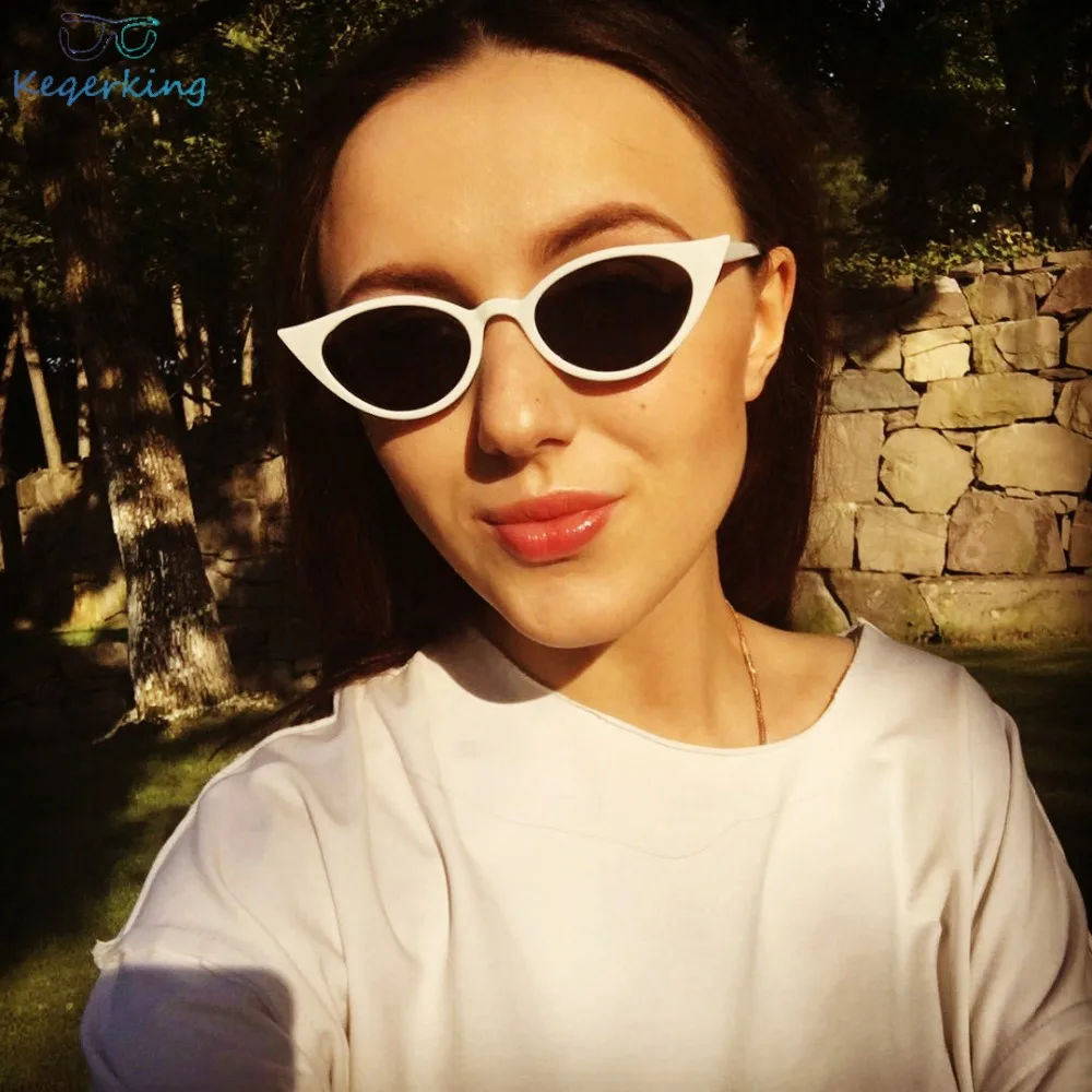 Винтажные сексуальные солнцезащитные очки кошачий глаз женские модные