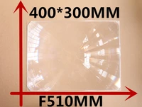 1 pcslot diy projector rectangle fresnel lens 400300mm focal length 510mm concentrated lens lines from 0 4mm fresnel lens