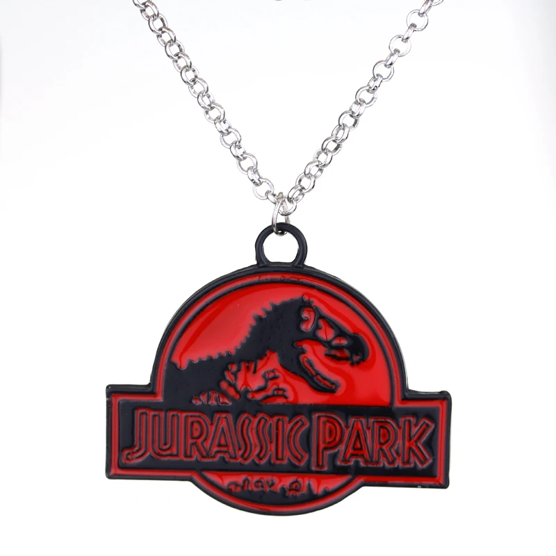 Ожерелье с изображением Юрского периода тираннозавра металлическая подвеска T Rex