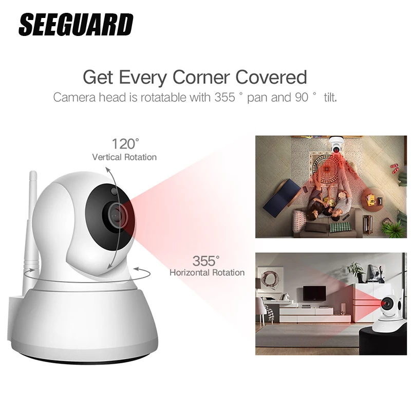 SEEGUARD HD WIFI Беспроводная камера 1080P ночное видение Мобильный телефон Удаленный