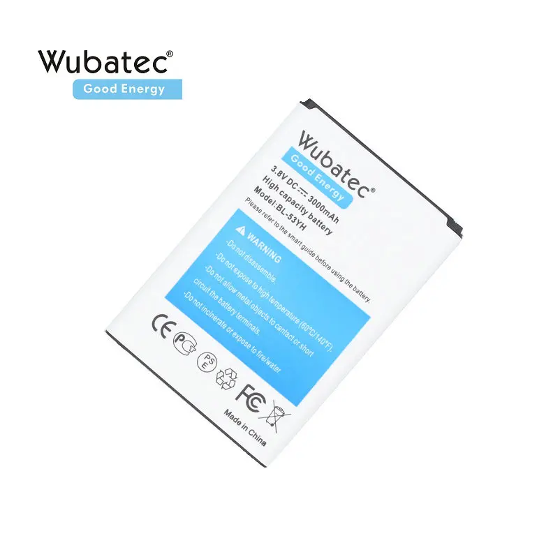 Wubatec 1 х 3000 мАч литий ионная Расширенная Батарея для LG G3 BL 53YH D855 F400 D830 D850 VS985 D851 Batteria