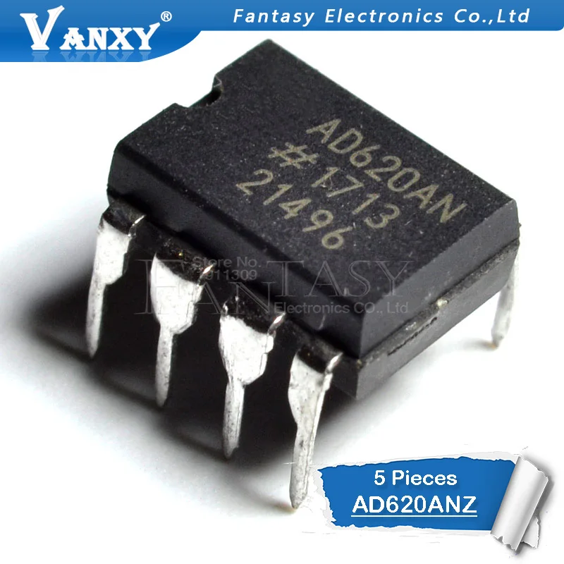 5 шт. AD620ANZ DIP-8 операционный усилитель AD620AN DIP AD620A AD620