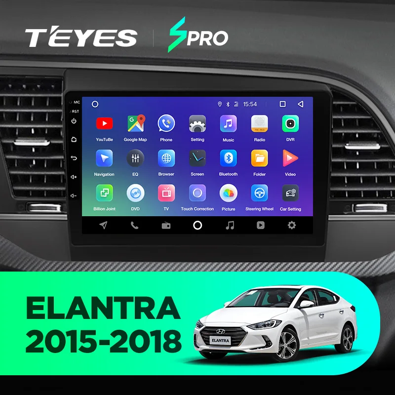 TEYES SPRO Штатная магнитола для Хендай Элантра 6 Hyundai Elantra 6 Android 8.1, до 8-ЯДЕР, до 4+ 64ГБ 32EQ+ DSP 2DIN автомагнитола 2 DIN DVD GPS мультимедиа автомобиля головное устройство