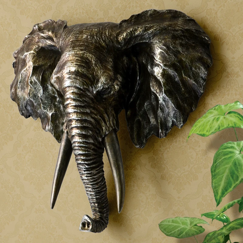 Скульптура слона Настенный декор статуя для дома украшение аксессуары фреска