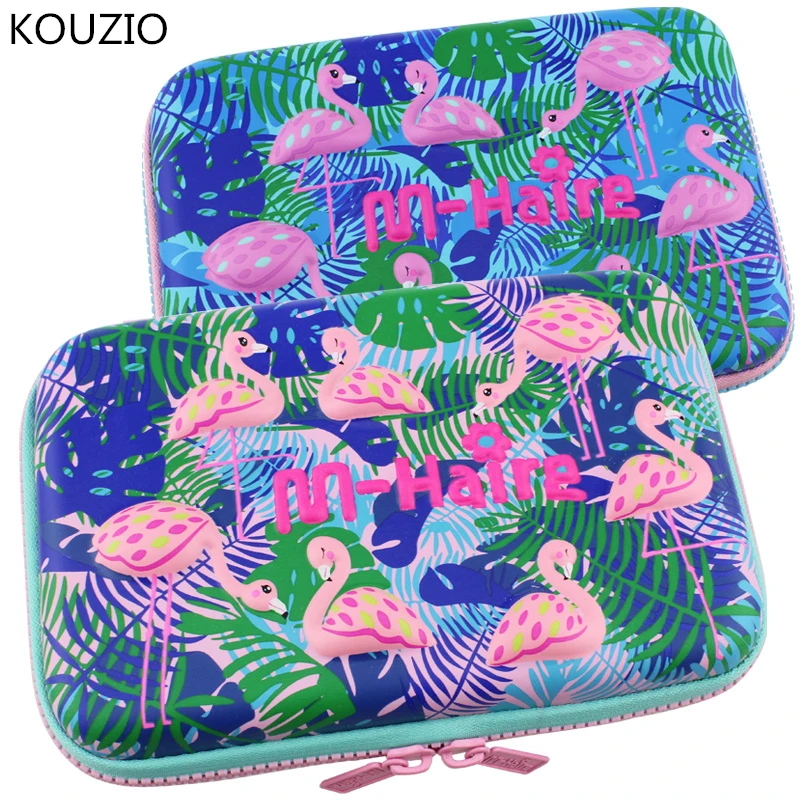 Пенал Фламинго estuche kawaii papelaria criativa okul kalem kutusu etui pennen piurnik kotak pensil милый большой