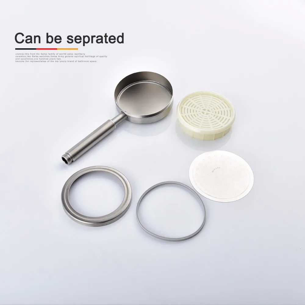 sus304 stainless steel brushed nickel handheld shower head premium 5 spray settings sperate hand shower for bathroom free global shipping