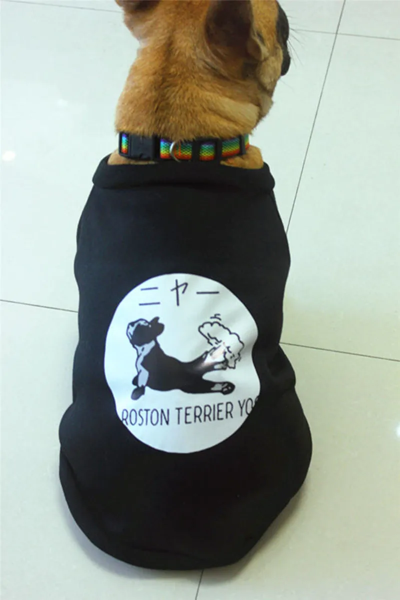 Свитер с бульдогом одежда для собак свитшот щенков домашних животных на весну и