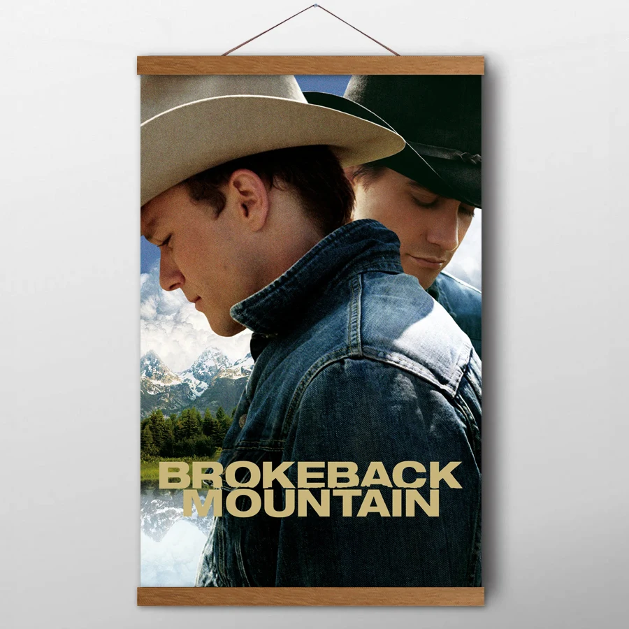 Кино Brokeback горы классические плакаты настенное Искусство Холст шелк тиковое