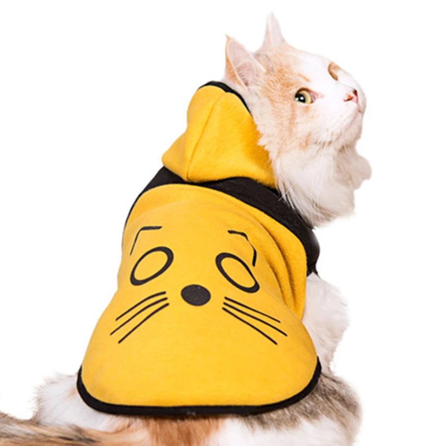 Зимняя теплая одежда рубашка с рисунком кота осенние куртки капюшоном Chaleco Gato