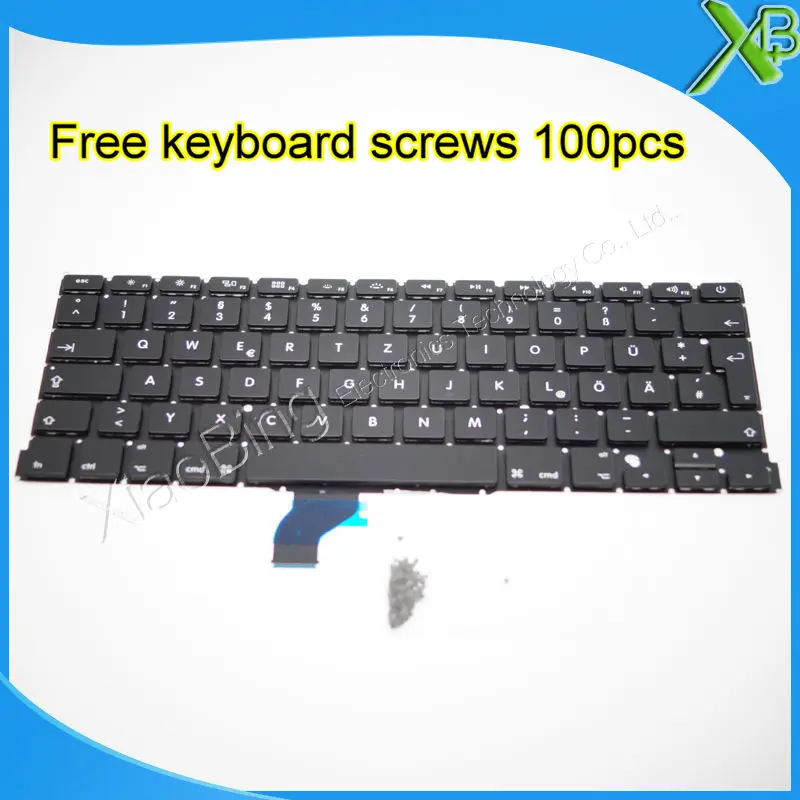 Новинка для MacBook Pro Retina 13 3 &quotA1502 немецкая клавиатура Deutsch QWERTZ Tastatur + 100 винтов