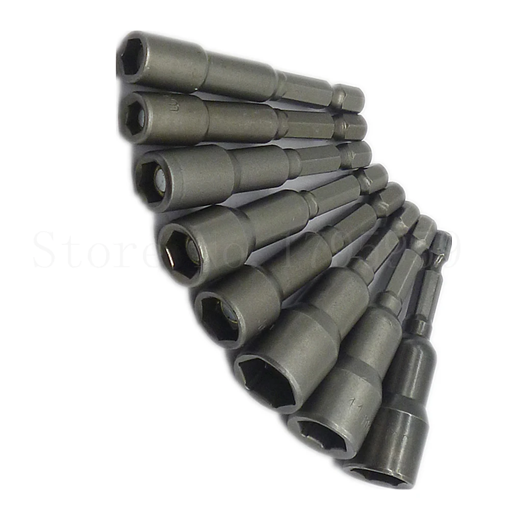 8 шт. профессиональный набор магнитных гаек с шестигранным хвостовиком 1/4