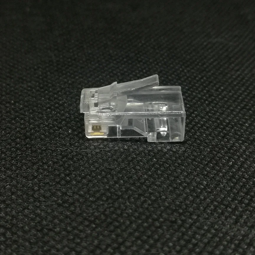 50шт/лот RJ45 8P8C Crystal Heads 8pin Ethernet -кабели модуль сетевой разъем сети