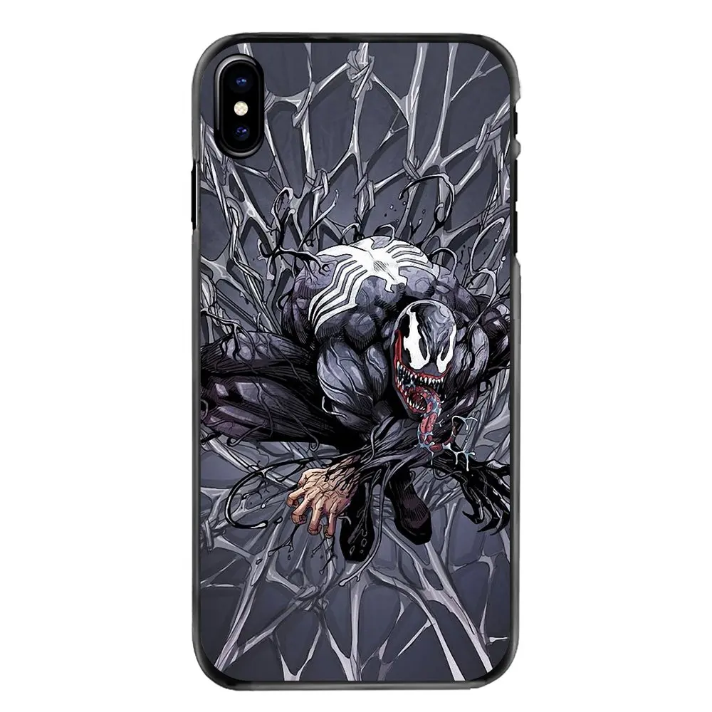 Marvel Spiderman Black Suit Villain Venom Symbol For Samsung Galaxy A3 A5 A7 A8 J1 J2 J3 J5 J7 Prime 2015 2016 2017 Phone Covers |